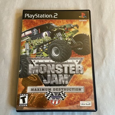 Monster Jam Maximum Destruction 2002 game PlayStation 2 PS2 Complete Works Nice!