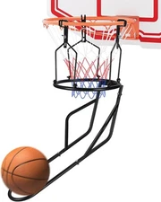 Basketball Rebounder, Sturdy Metal Return Attachment with 3 Black 