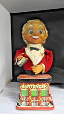 Vintage 1960's Tin Toy Battery Operated Bartender