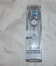 Vivaspa  Facial Microneedle Roller System With 540 .25mm To Rejuvenate Skin New