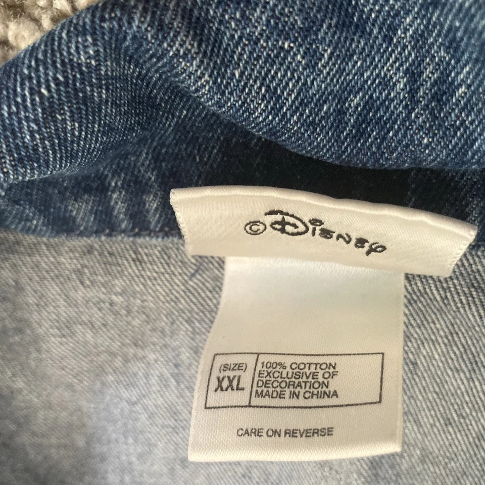 Chaqueta De Colección Walt Disney World Adulto XXL Mickey Mouse 2000 Denim Jean Y2K Foto 4 de 4