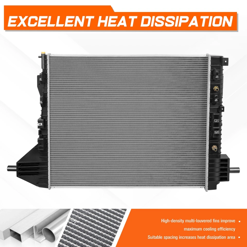 Алюминиевый радиатор для 08–16 Ford F250-F550 Superduty 5,4 л/6,2 л/6,8 л AT DPI-13231 - Изображение 4 из 4