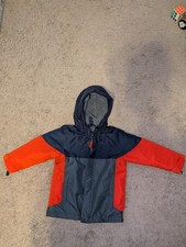 The Children  s Place Boys Hooded Winter Jacket 5T Orange Insulated Reflective