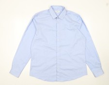 Tailor Wright Men's Blue X Large Long Sleeve Dress Shirt
