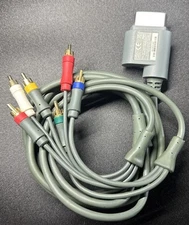 Official Microsoft Xbox 360 Audio Video AV Component HD Cable Cord! ~ Authentic!