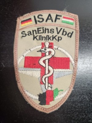 ISAF German Hungarian Medical Task Force Patch Afghanistan Tan