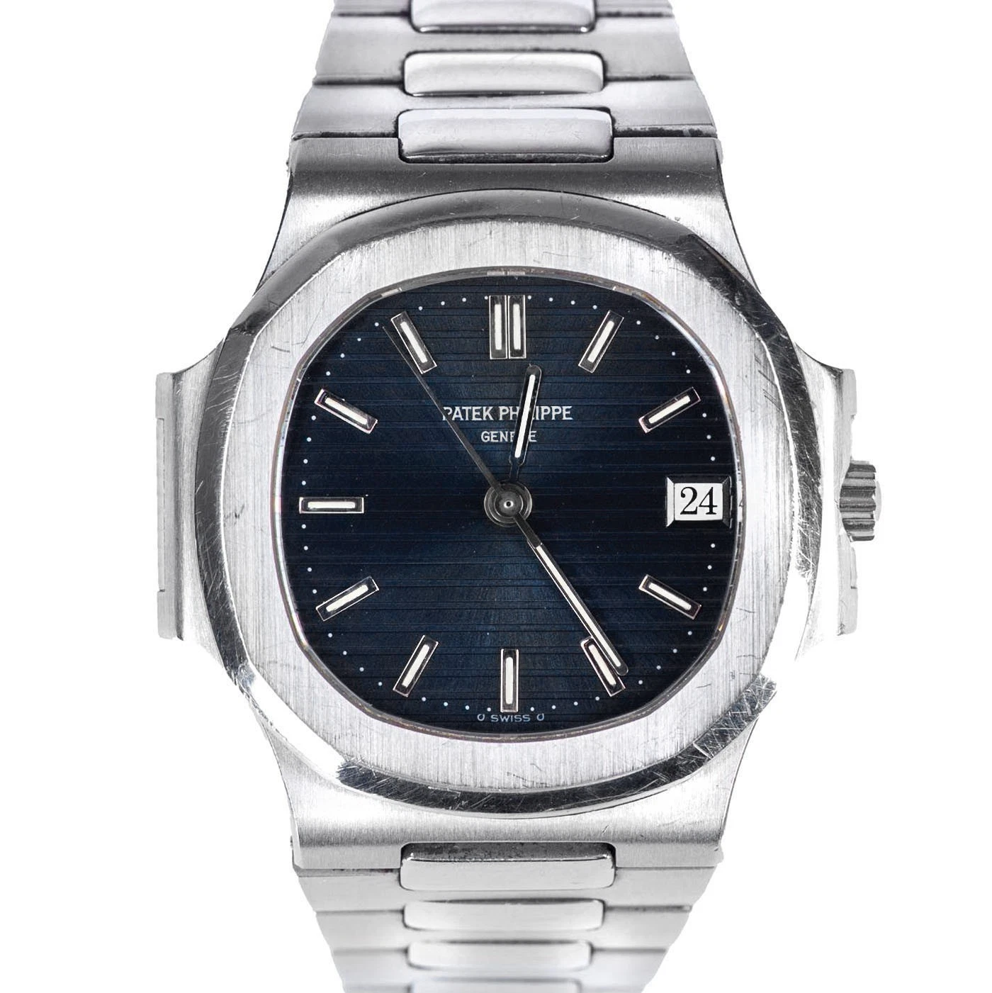 Patek Philippe Nautilus Steel and Blue Watch 3800/001
