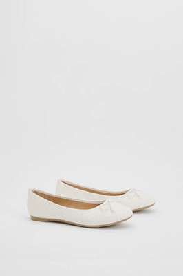Gut für die Sohle weiße Ballerinas Damen Tageskleidung Flats