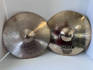 Sabian HH Series 14" Evolution Hybrid Hi Hat Cymbals Free Vic Firth Drum Sticks