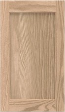 16.25W x 29H Unfinished Oak Kitchen Cabinet Door Replacement Shaker Style