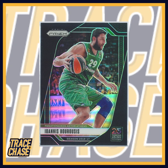 2024-25 Panini Prizm Euroleague Basketball Ioannis Bourousis Black Prizm  1/1