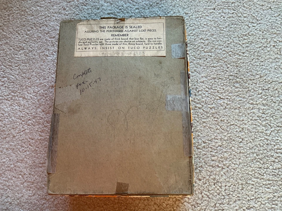  “House and Garden” by Huntley 1930s Tuco Picture Puzzle Original Box Complete - Image 3 of 4