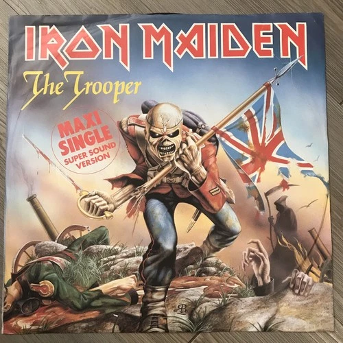 Iron Maiden 1983 The Trooper 1C K052 1077646 45rpm Maxi Single 🇩🇪