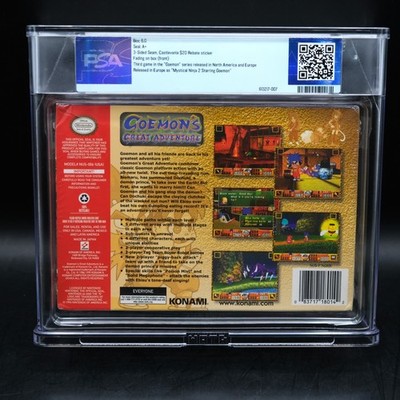 PSA 6.0 A+ Goemon's Great Adventure N64 Nintendo 64 New Sealed