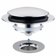 Chrome Plated Universal Tub Dain Stopper, Pop Up Bath Drain Tip Toe Bathtub D...