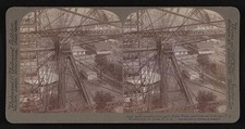St. Louis Missouri 1904 World's Fair Ferris Wheel 340 Ft Steel View from Car