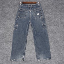 Vintage Faded Glory Kids Blue Jeans Pants Work Y2K Skater Grunge Size 12H