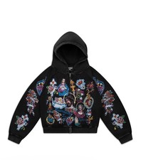 We Are Righteous "Risen King" Zip-Up Hoodie Black - SMALL