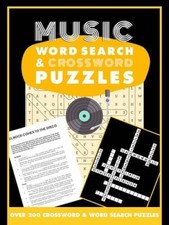 Music Word Search and Crossword Puzzles - Flexibound - VERY GOOD