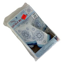 Jack Dempsey 732 54 Stamped White Quilt Blocks 18"X18" 6/Pkg-XX Stars