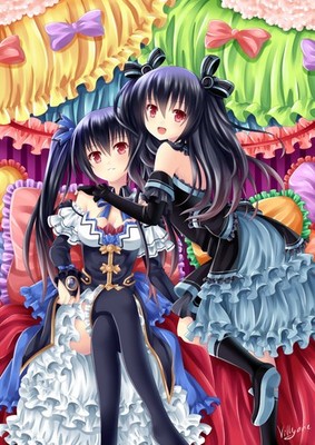 Anime girls hyperdimension neptunia noire uni twintails Custom 11x17 Poster