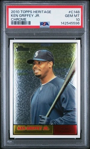2010 Topps Heritage Ken Griffey Jr Chrome /1961 #C148 PSA 10 GEM MINT HOF