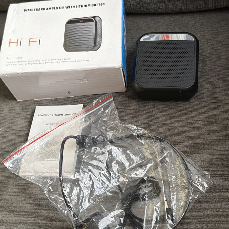 Amplificador de cintura Hi Fi con batería de litio 8w 3 pulgadas Woofer Bass Foto 2 de 4