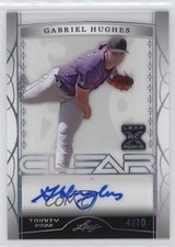 2022 Leaf Trinity Clear Silver Spectrum Foil 4/10 Gabriel Hughes Auto 1u6