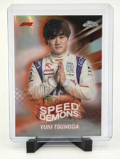 2024 Topps Chrome F1 Yuki Tsunoda Speed Demons Refractor #SD-17 Visa Cash App RB