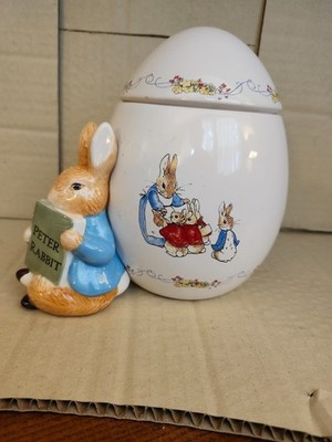 Beatrix Potter 2008 Teleflora Egg Shaped Jar