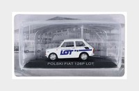 Edicola FIA7 Fiat 126P Polski Airlines 1973 1/43 Modellauto Weiß Blau