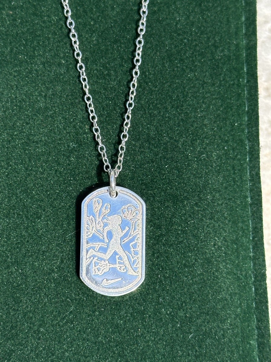 Tiffany & Co. Silver Nike Women's Marathon 2013 Silver Dog Tag