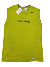 Nike Sparq Shirt Mens XXL Sleeveless Training Tank Lime Green Running 2007 NEW
