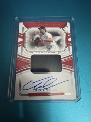 TRISTON CASAS 2022 NATIONAL TREASURES CLUTCH FACTOR ON CARD AUTO #55/99 CFS-TC