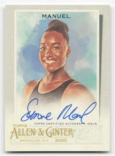 2020 Topps Allen & Ginter #FSA-SM Simone Manuel Full-Size Autograph Swimmer