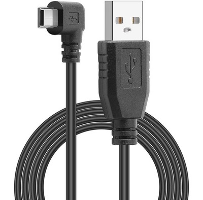 Mini Usb Power Cable 90 Degree Left Angle no Data Transfer Usb 2.0 Amale To Mi