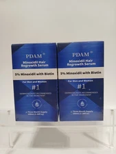 2 Boxes 5% Minoxidil for Men/ Women Hair Growth Serum with Biotin 6 months