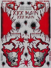 XXX Main S002 Splatter Cow R/C RC Stickers/Decals