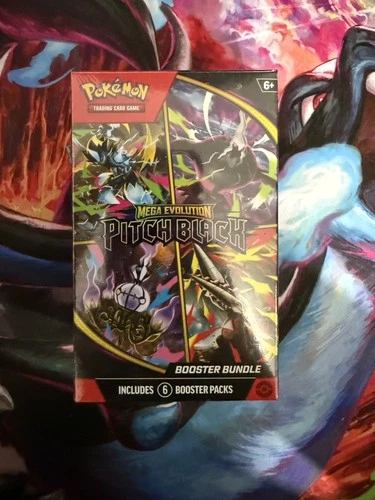Pokémon TCG Mega Evolution: Pitch Black Booster Bundle Box 6 Packs English 6+