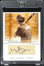 Grady Sizemore 2004 Flair #AC-GS Autograph Parchment 13/25 Indians