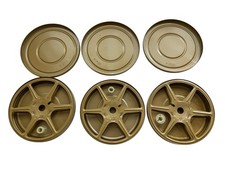 3 Vintage KENCO 200' Dual 8 8MM Super8 Film Reels Metal Canisters Home Movies