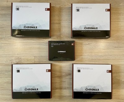 2x Noctua NF-S12 PWM + 2x Noctua NF-F12 PWM + Noctua NA-SAVP1 chromax.white