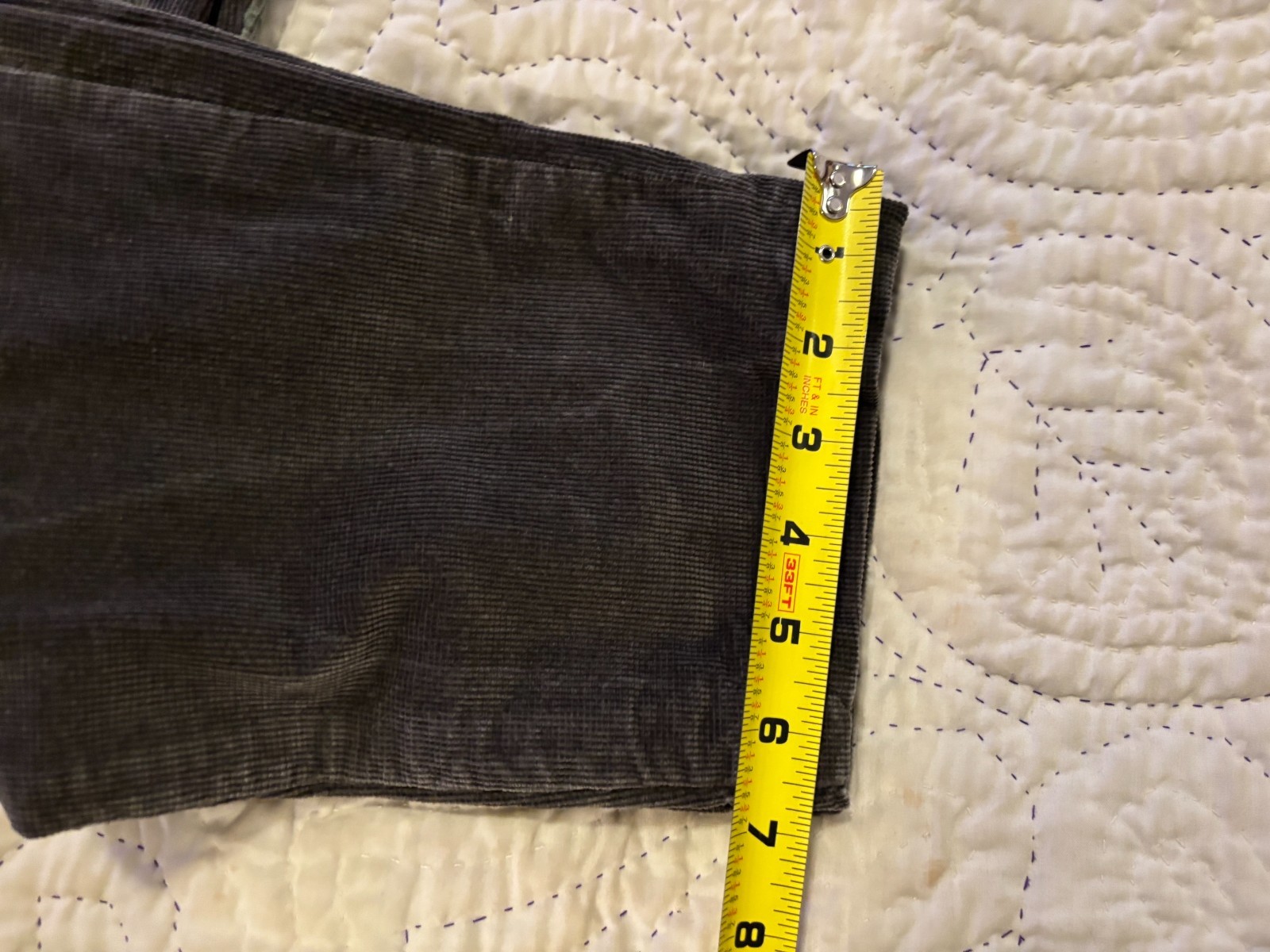 Live Stock Corduroy Double Knee French Workman Patchwork Cords Pants   34 x 30 image 10