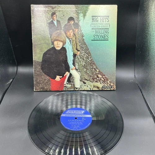 THE ROLLING STONES Big Hits High Tide And Green Grass LP 1966 +Posters SCRATCHES