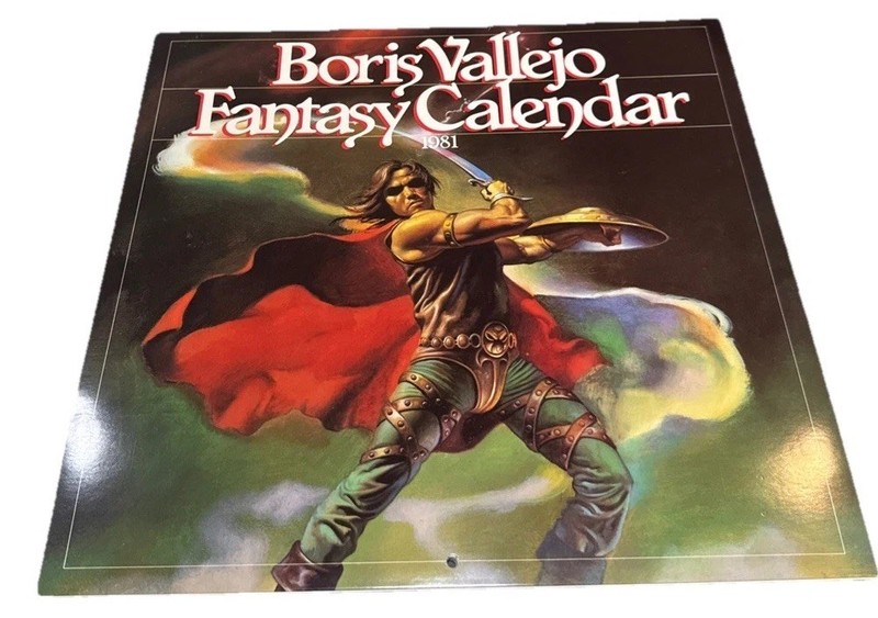 Boris Vallego Fantasy Calendar 1981 Unused No Marks See Pics