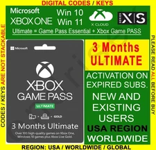 Xbox Game Pass Ultimate 3 Months | Game Pass Core | USA Region