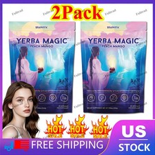 Yerba Magic Yerba Mate Instant Tea Powder - Peach Mango Flavor - 30 Servings