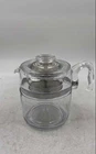 Pyrex Flameware Clear Glass Stovetop Coffee Percolator Pot And Lid