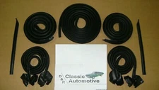 69-72 GM A-Body 9pc Weatherstrip Seal Kit Door Roofrail Trunk Qtr Window U-Jamb