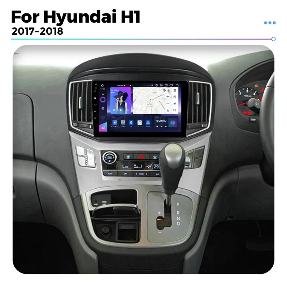 2GB+32GB Android 14 Car Play Autoradio GPS Für Hyundai H1 2010-2014 Navi WIFI BT - Bild 2 von 4